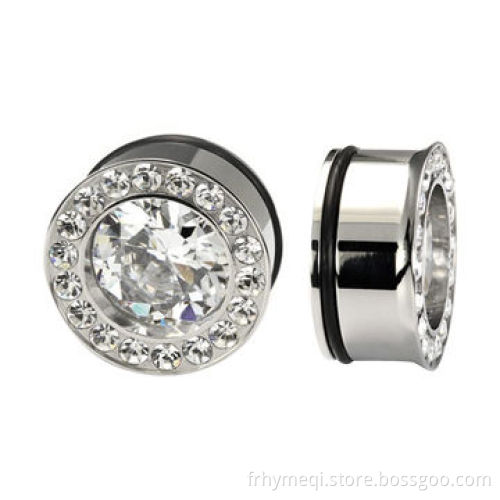 Plugs with Crystal, Made of 316 Stainless Steel